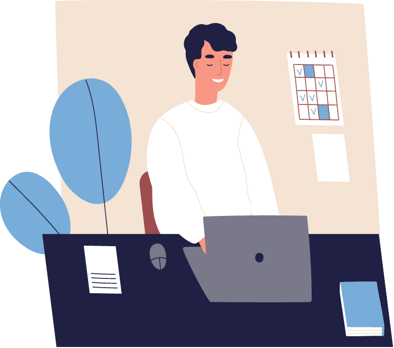 Pure Essence developer working on projects while using our AI-Driven process developing 10x faster.